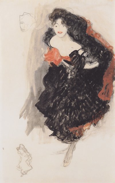 Study for the Painting Judith II by Gustav Klimt